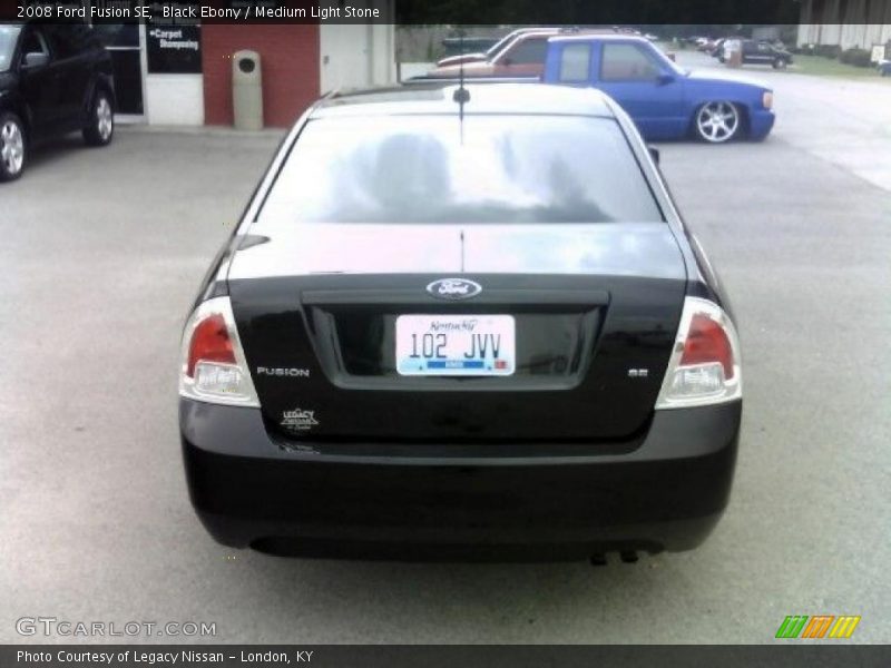 Black Ebony / Medium Light Stone 2008 Ford Fusion SE