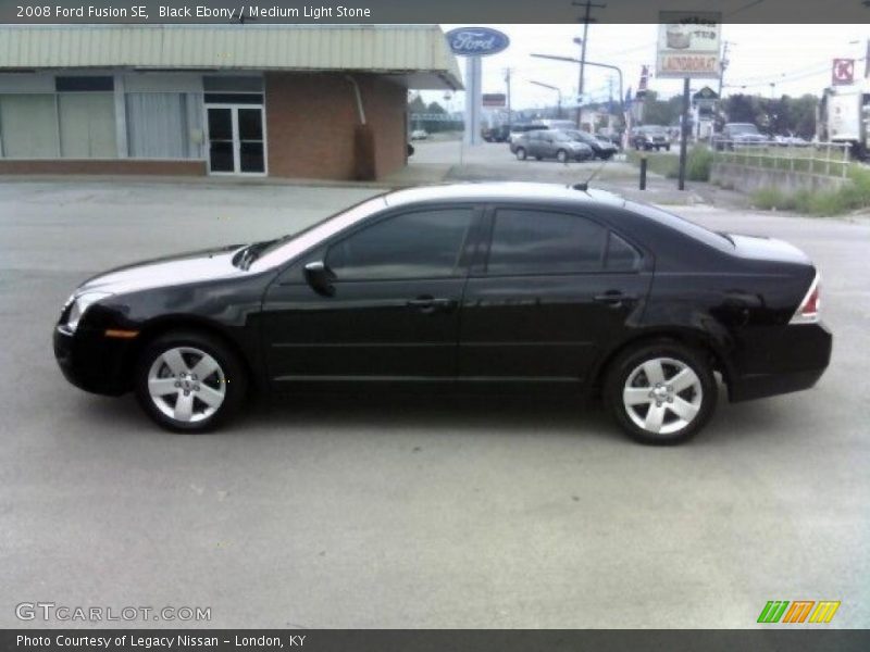 Black Ebony / Medium Light Stone 2008 Ford Fusion SE