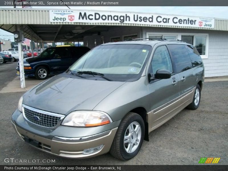 Spruce Green Metallic / Medium Parchment 2001 Ford Windstar SEL