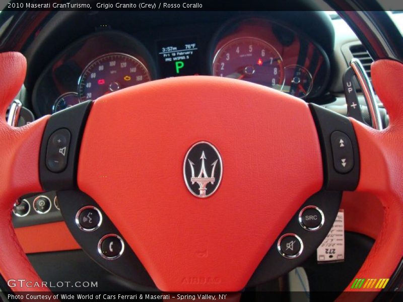 Grigio Granito (Grey) / Rosso Corallo 2010 Maserati GranTurismo