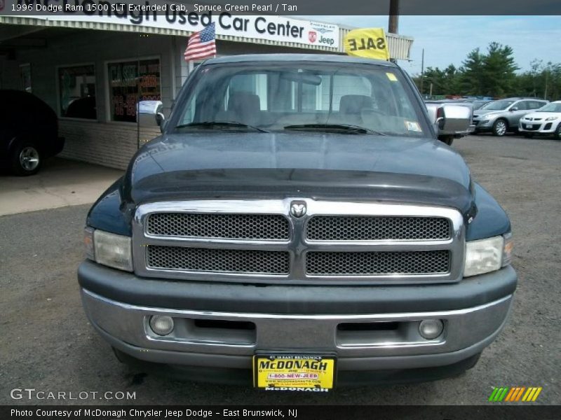 Spruce Green Pearl / Tan 1996 Dodge Ram 1500 SLT Extended Cab
