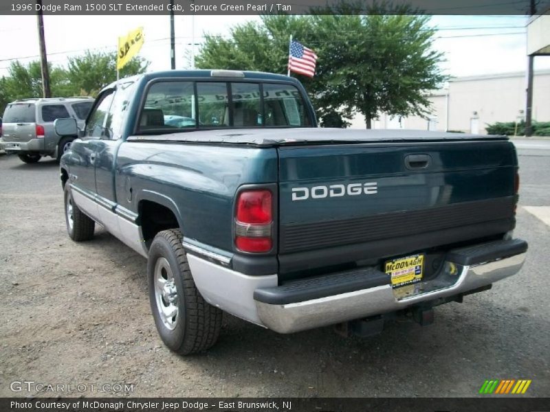 Spruce Green Pearl / Tan 1996 Dodge Ram 1500 SLT Extended Cab