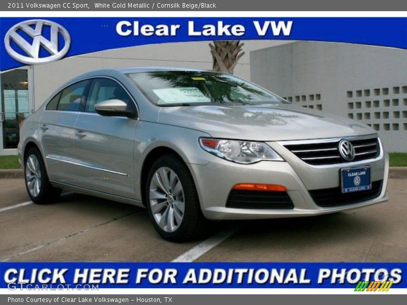 White Gold Metallic / Cornsilk Beige/Black 2011 Volkswagen CC Sport