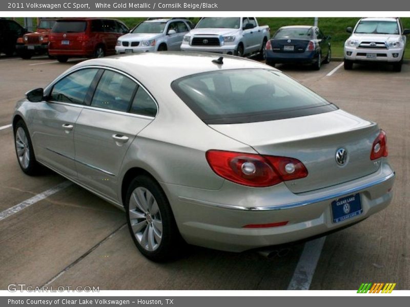 White Gold Metallic / Cornsilk Beige/Black 2011 Volkswagen CC Sport