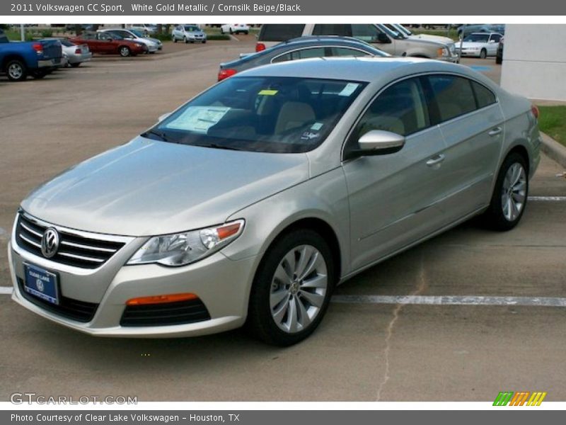 White Gold Metallic / Cornsilk Beige/Black 2011 Volkswagen CC Sport