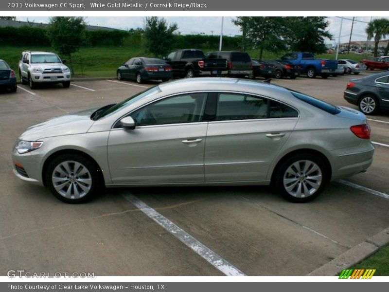 White Gold Metallic / Cornsilk Beige/Black 2011 Volkswagen CC Sport