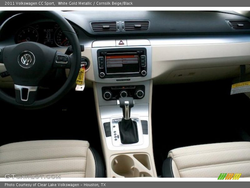 White Gold Metallic / Cornsilk Beige/Black 2011 Volkswagen CC Sport