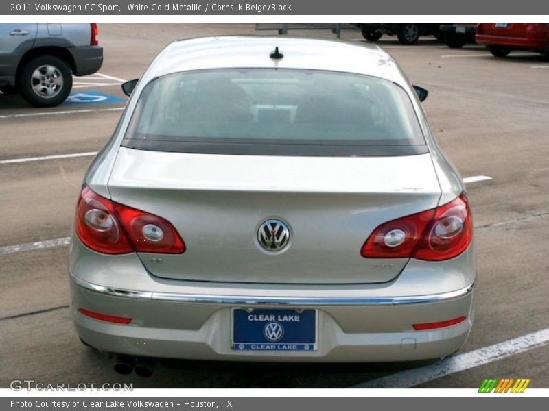 White Gold Metallic / Cornsilk Beige/Black 2011 Volkswagen CC Sport