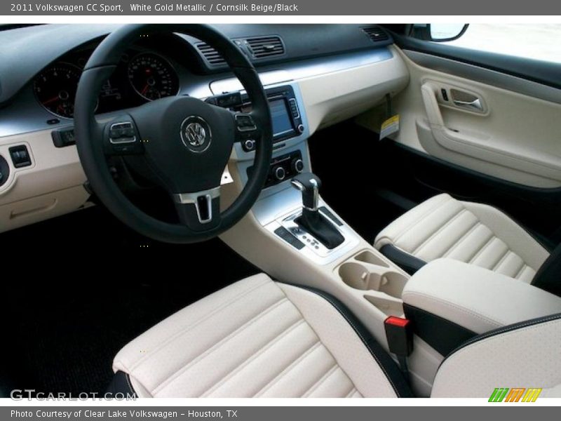 White Gold Metallic / Cornsilk Beige/Black 2011 Volkswagen CC Sport