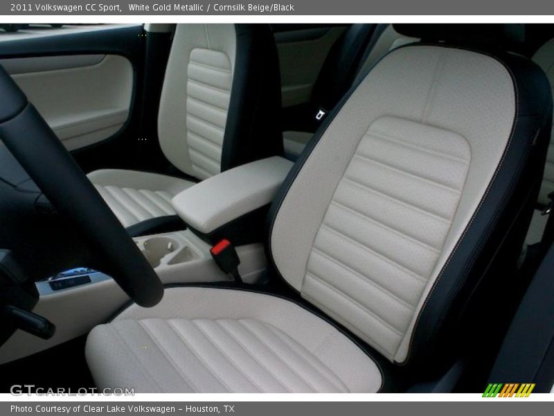 White Gold Metallic / Cornsilk Beige/Black 2011 Volkswagen CC Sport