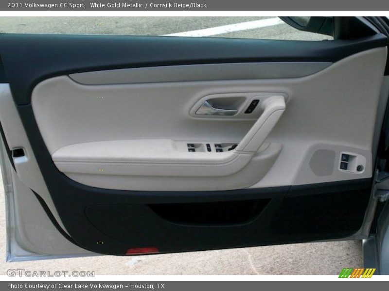 White Gold Metallic / Cornsilk Beige/Black 2011 Volkswagen CC Sport