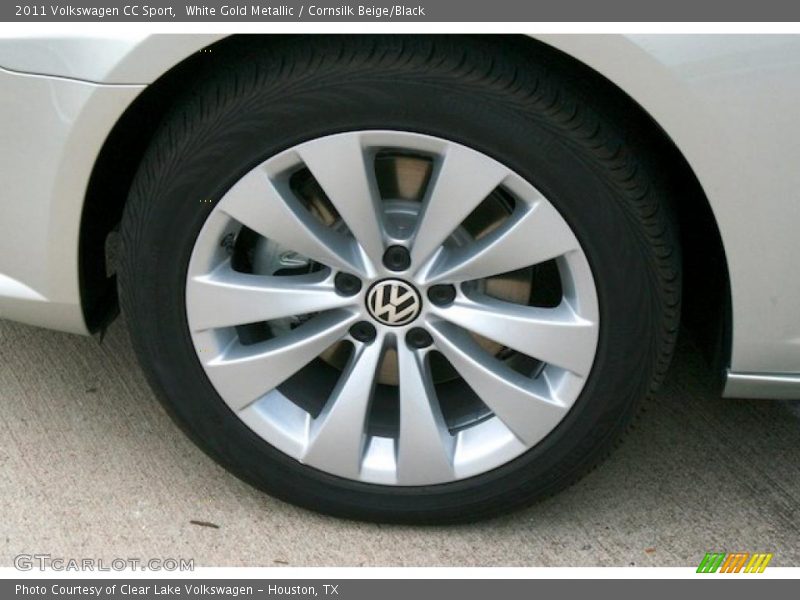 White Gold Metallic / Cornsilk Beige/Black 2011 Volkswagen CC Sport