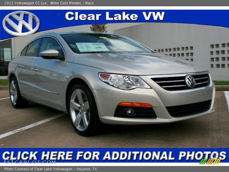 White Gold Metallic / Black 2011 Volkswagen CC Lux