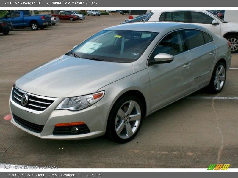 White Gold Metallic / Black 2011 Volkswagen CC Lux