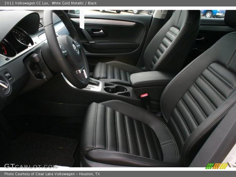 White Gold Metallic / Black 2011 Volkswagen CC Lux