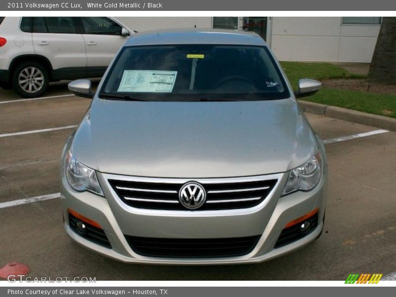 White Gold Metallic / Black 2011 Volkswagen CC Lux
