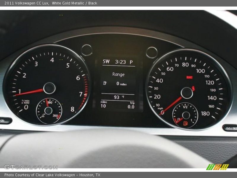 White Gold Metallic / Black 2011 Volkswagen CC Lux