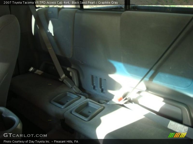Black Sand Pearl / Graphite Gray 2007 Toyota Tacoma V6 TRD Access Cab 4x4