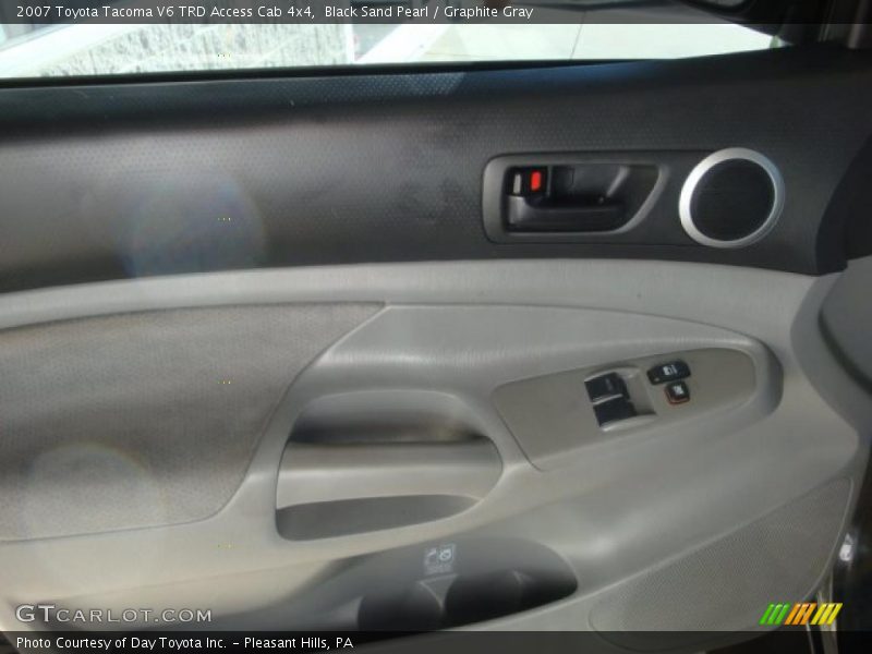 Black Sand Pearl / Graphite Gray 2007 Toyota Tacoma V6 TRD Access Cab 4x4