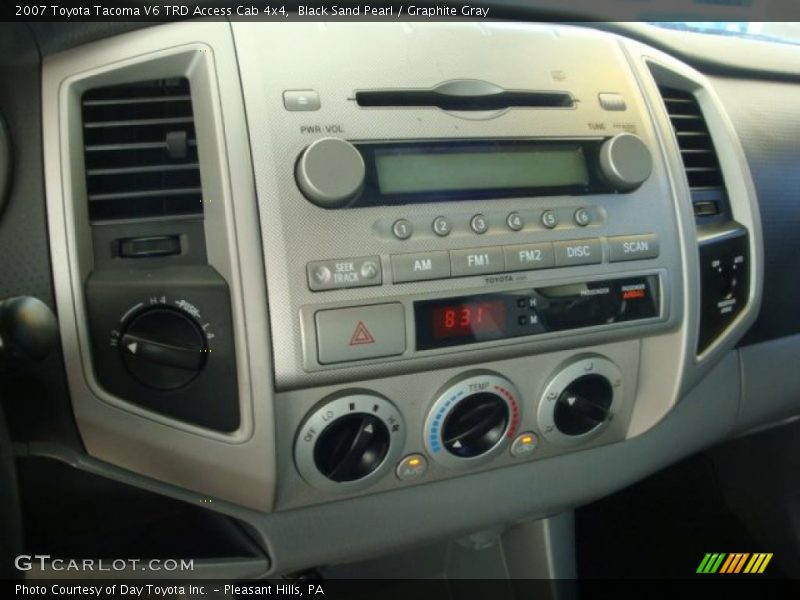 Black Sand Pearl / Graphite Gray 2007 Toyota Tacoma V6 TRD Access Cab 4x4