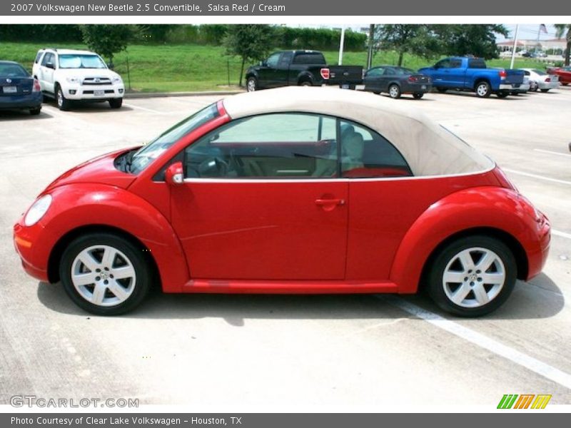 Salsa Red / Cream 2007 Volkswagen New Beetle 2.5 Convertible