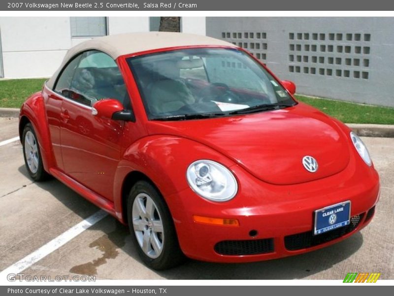 Salsa Red / Cream 2007 Volkswagen New Beetle 2.5 Convertible