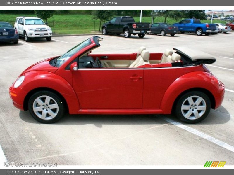 Salsa Red / Cream 2007 Volkswagen New Beetle 2.5 Convertible