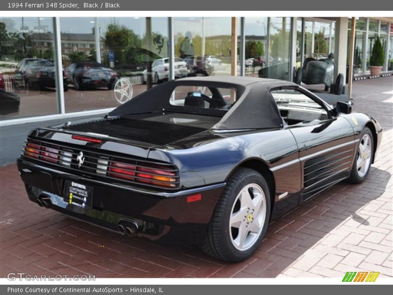 Black / Black 1994 Ferrari 348 Spider