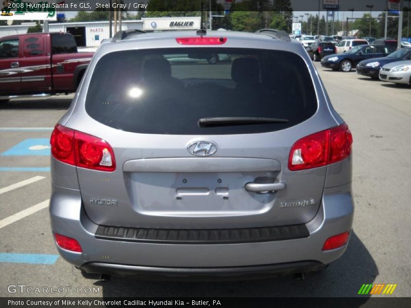 Steel Gray / Gray 2008 Hyundai Santa Fe GLS