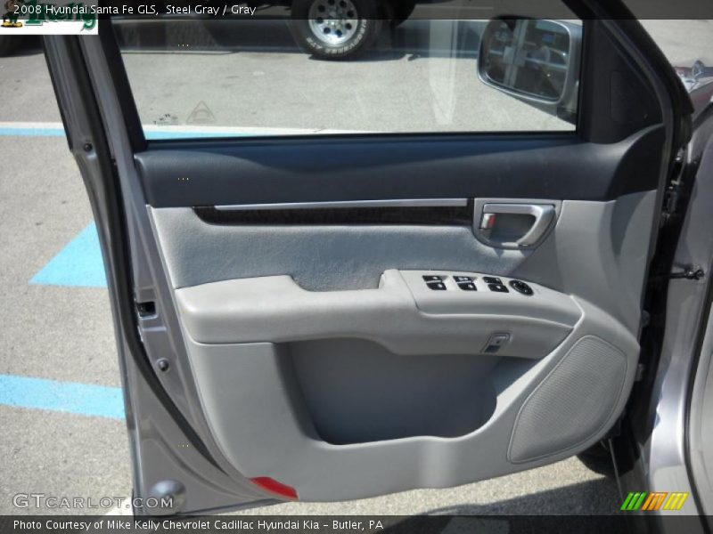 Steel Gray / Gray 2008 Hyundai Santa Fe GLS