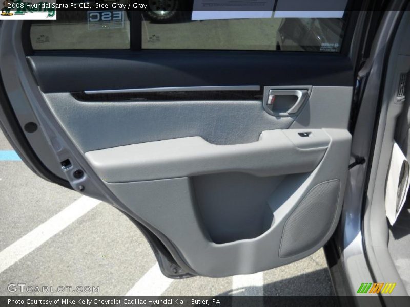 Steel Gray / Gray 2008 Hyundai Santa Fe GLS