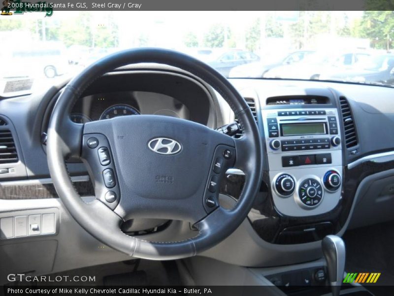 Steel Gray / Gray 2008 Hyundai Santa Fe GLS