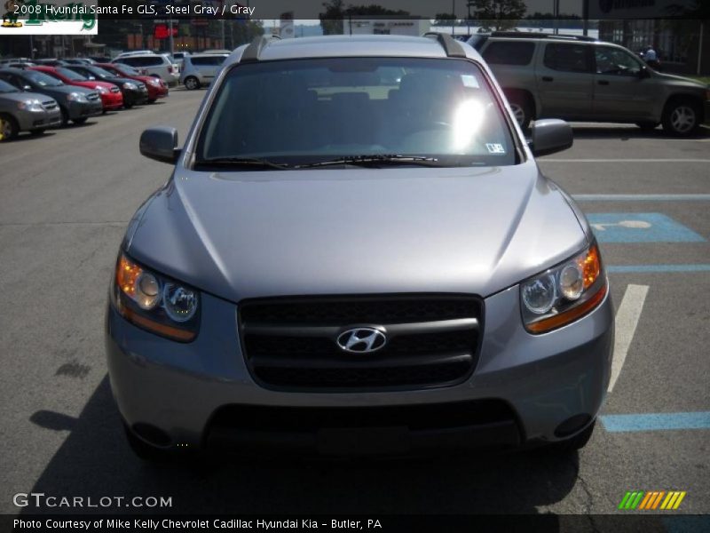 Steel Gray / Gray 2008 Hyundai Santa Fe GLS