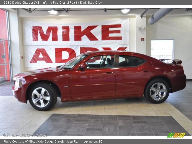 Inferno Red Crystal Pearl / Dark Slate Gray 2010 Dodge Charger SXT