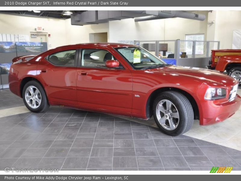 Inferno Red Crystal Pearl / Dark Slate Gray 2010 Dodge Charger SXT