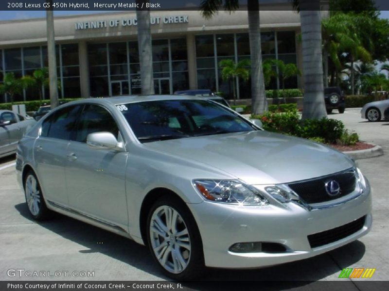 Mercury Metallic / Black 2008 Lexus GS 450h Hybrid