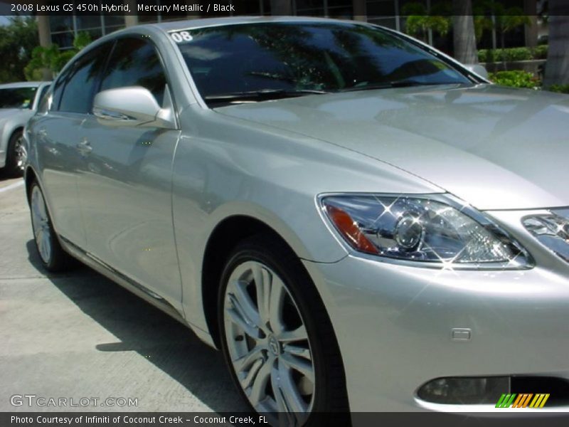 Mercury Metallic / Black 2008 Lexus GS 450h Hybrid