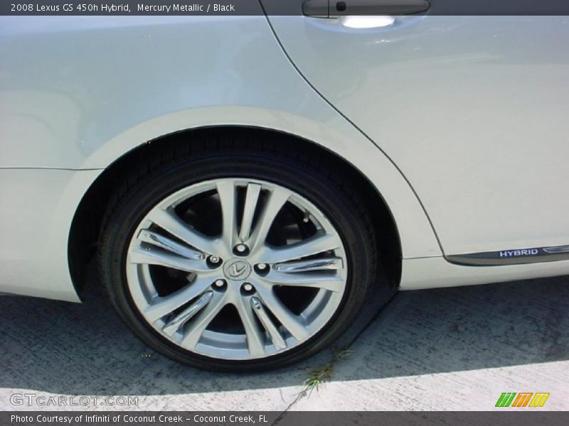 Mercury Metallic / Black 2008 Lexus GS 450h Hybrid