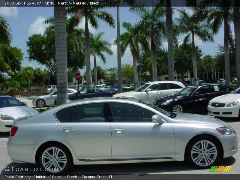 Mercury Metallic / Black 2008 Lexus GS 450h Hybrid