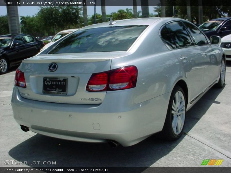 Mercury Metallic / Black 2008 Lexus GS 450h Hybrid