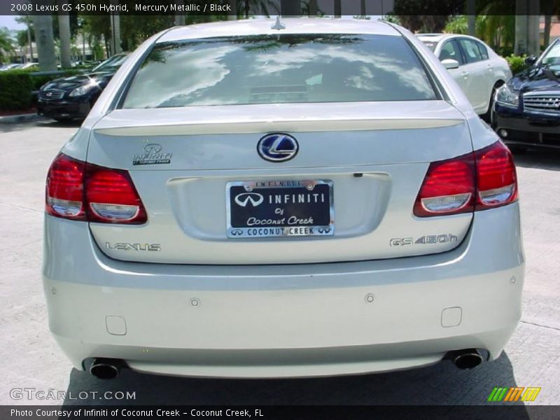 Mercury Metallic / Black 2008 Lexus GS 450h Hybrid