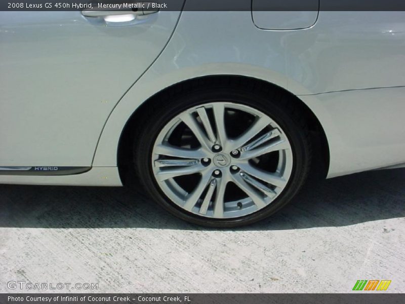 Mercury Metallic / Black 2008 Lexus GS 450h Hybrid