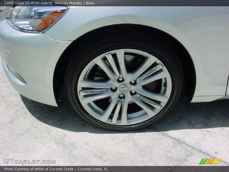 Mercury Metallic / Black 2008 Lexus GS 450h Hybrid