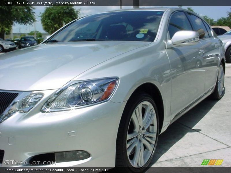 Mercury Metallic / Black 2008 Lexus GS 450h Hybrid