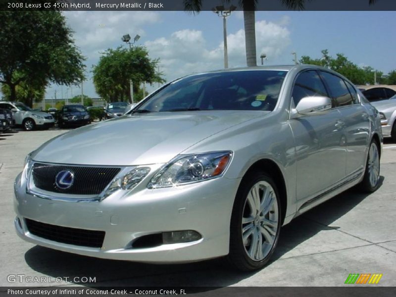 Mercury Metallic / Black 2008 Lexus GS 450h Hybrid
