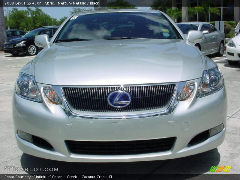 Mercury Metallic / Black 2008 Lexus GS 450h Hybrid