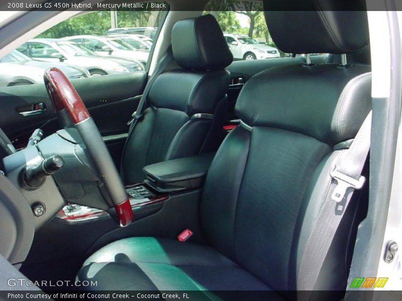 Mercury Metallic / Black 2008 Lexus GS 450h Hybrid