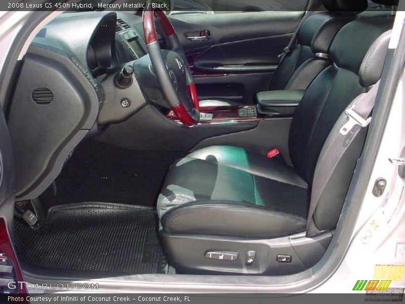 Mercury Metallic / Black 2008 Lexus GS 450h Hybrid