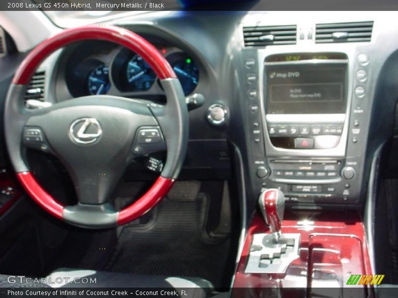 Mercury Metallic / Black 2008 Lexus GS 450h Hybrid