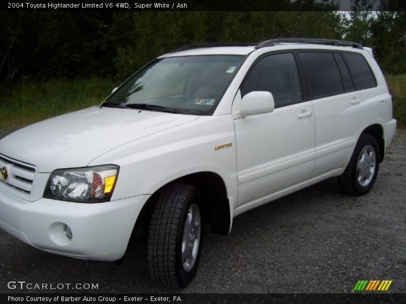 Super White / Ash 2004 Toyota Highlander Limited V6 4WD